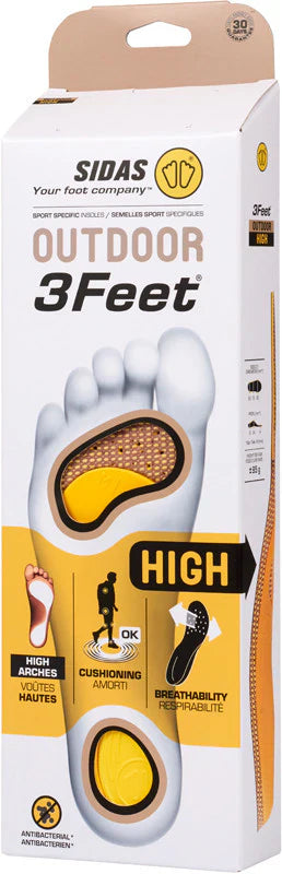Sidas Hiking Insoles - 3feet Outdoor High