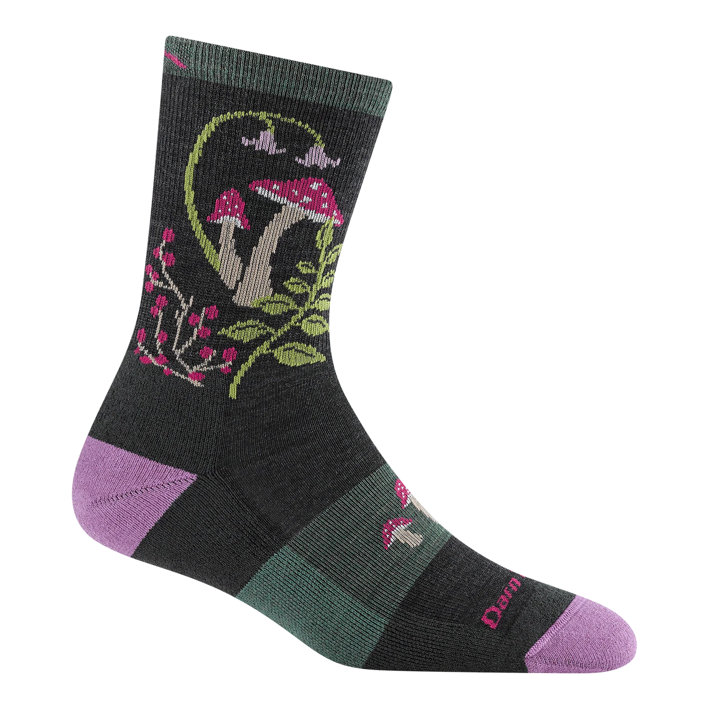 DARN TOUGH Women's Mellow Mushrooms Micro Crew Lightweight Hiking Socks #5026