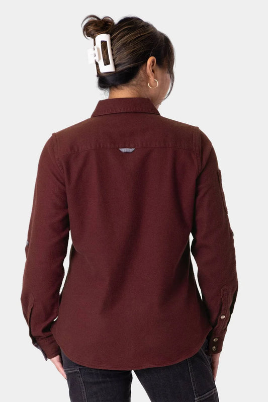 Givens Stretch Chamois Work Shirt Elderberry