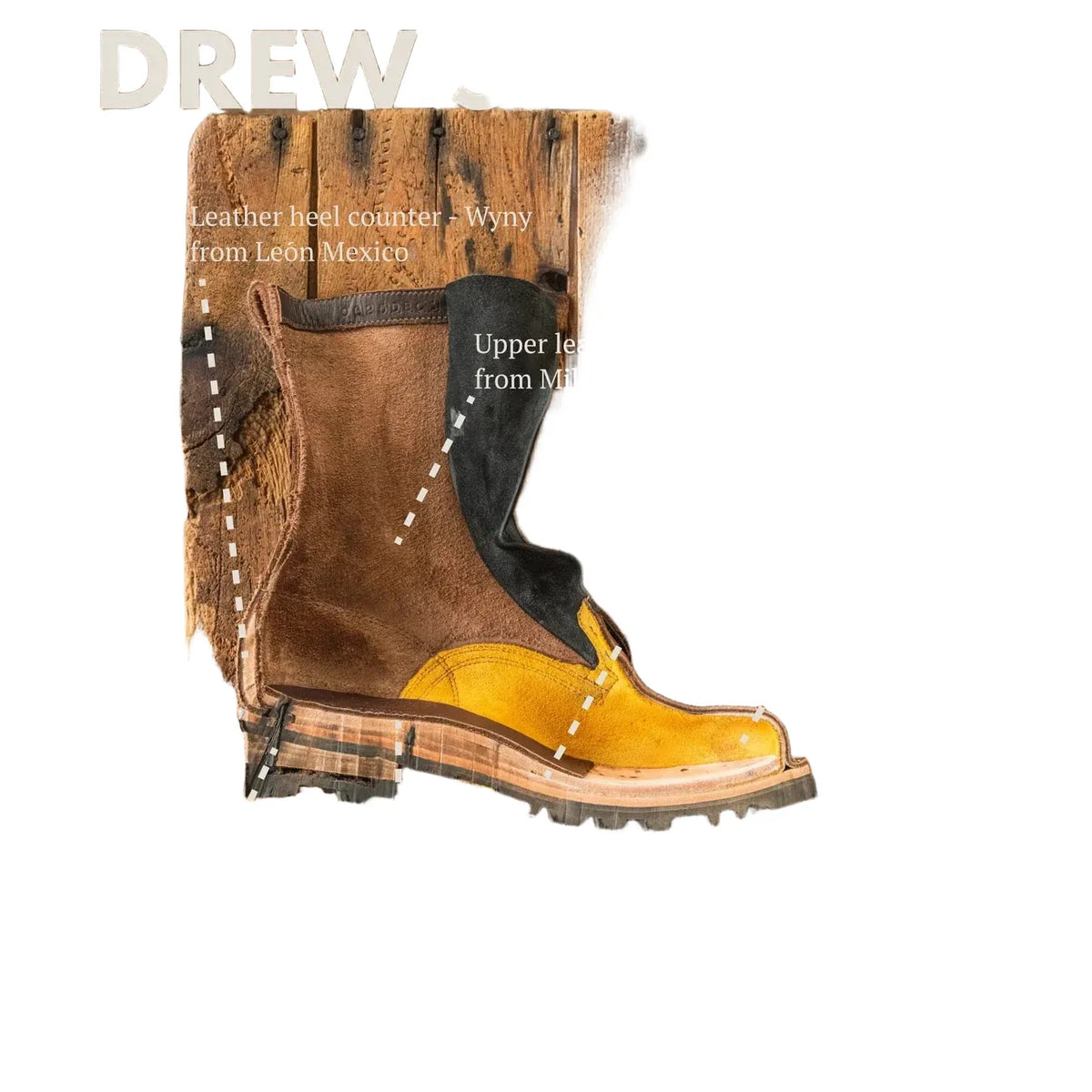 Drew's 10-inch Logger - Brown Rough Out — additional view 8