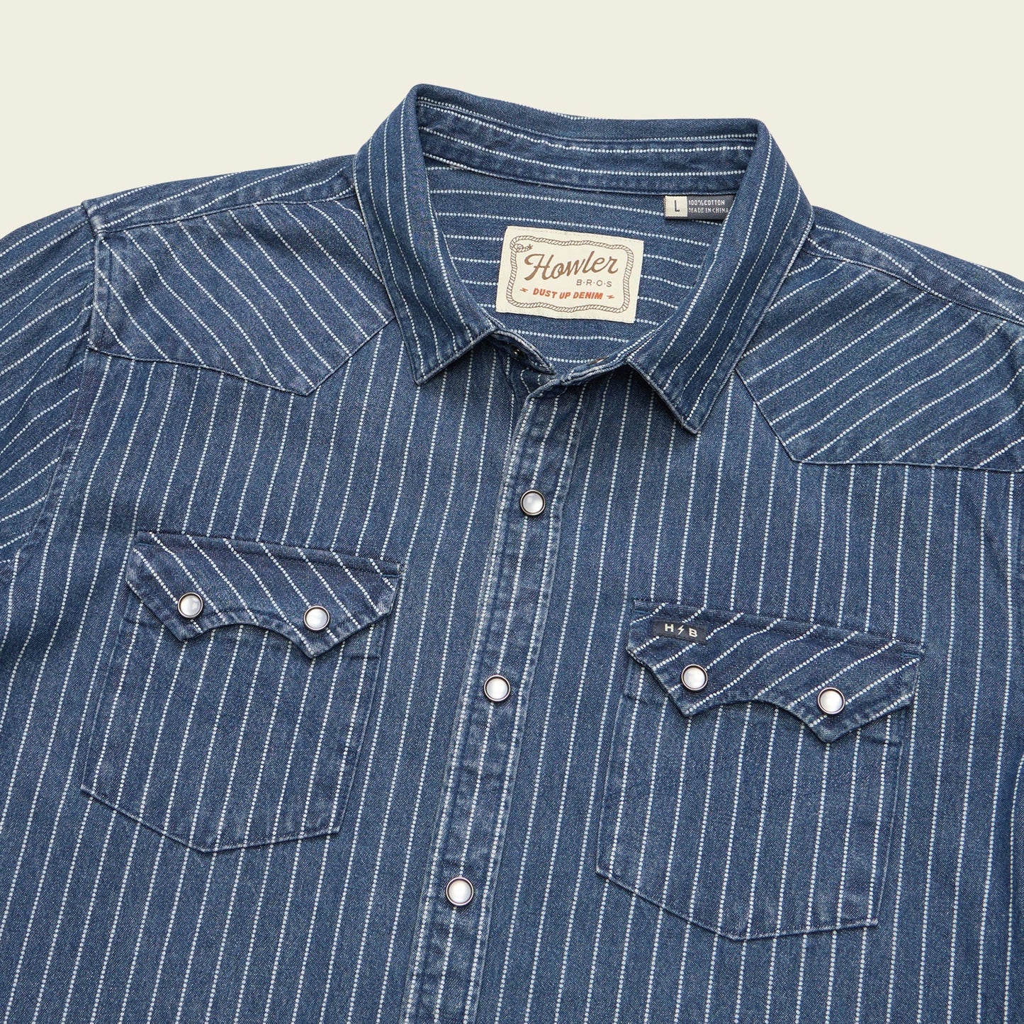 Howler Bros Dust Up Denim Snapshirt