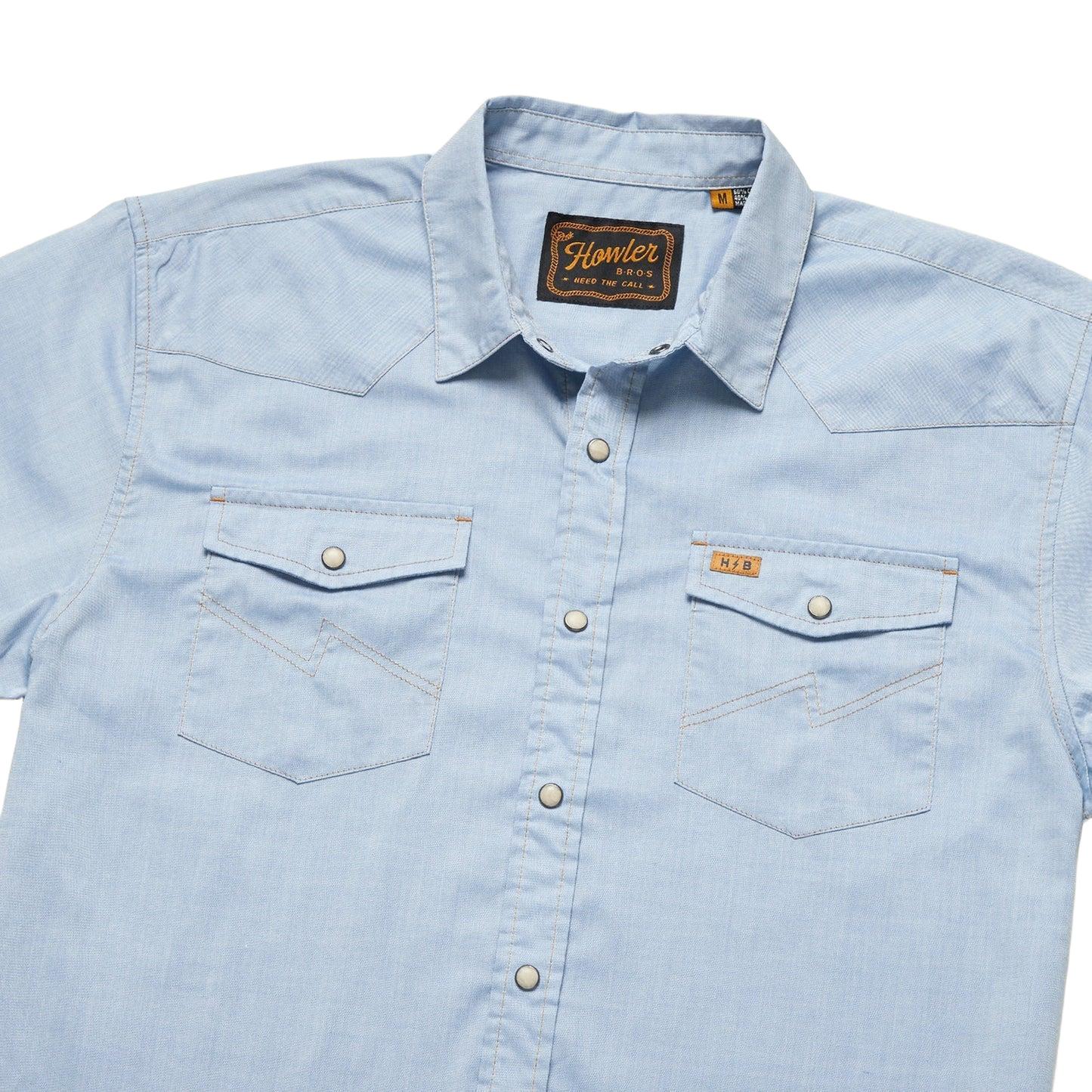 Howler Bros. H Bar B Snapshirt - Faded Blue Oxford