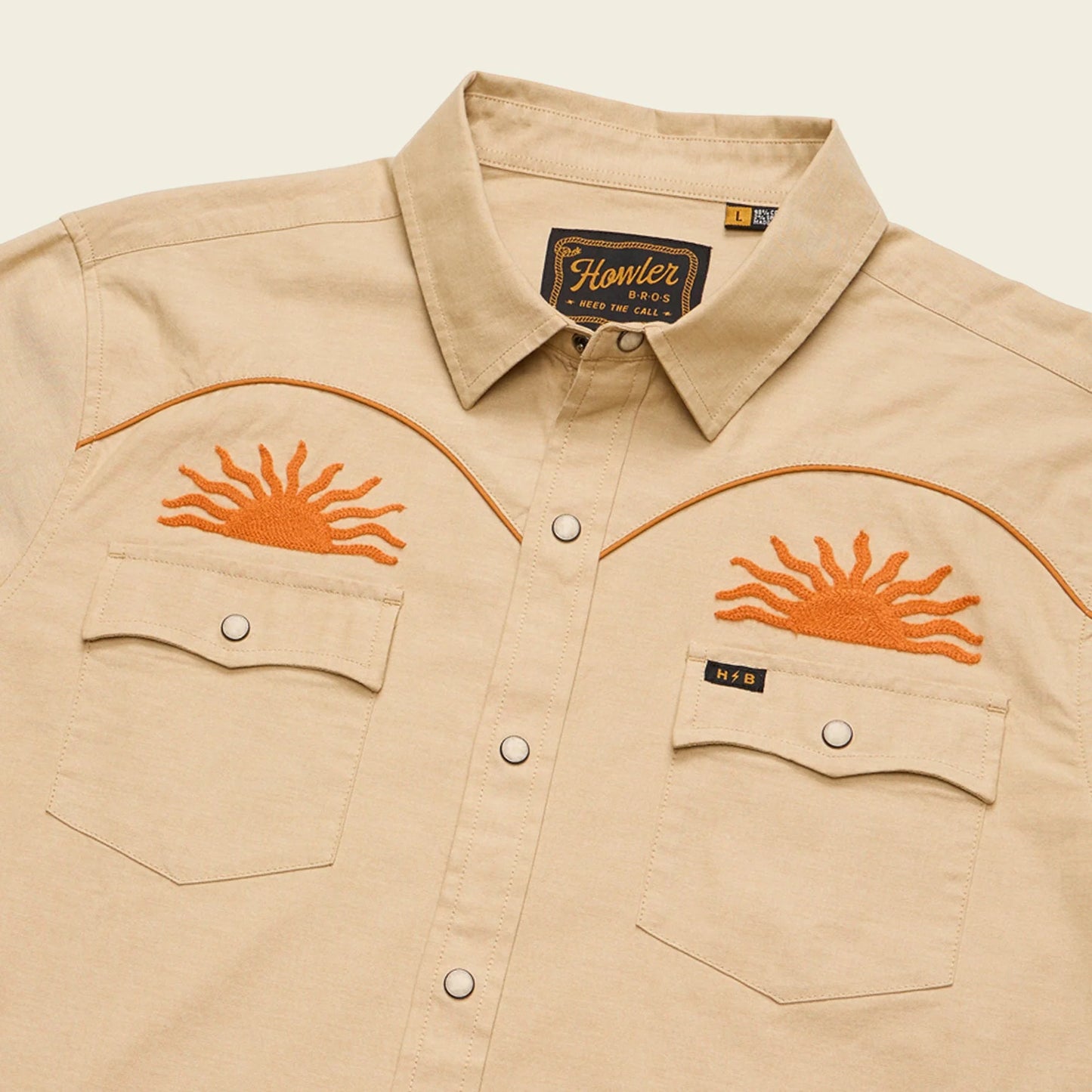 Howler Bros Crosscut Deluxe Longsleeve - El Sol : Gold