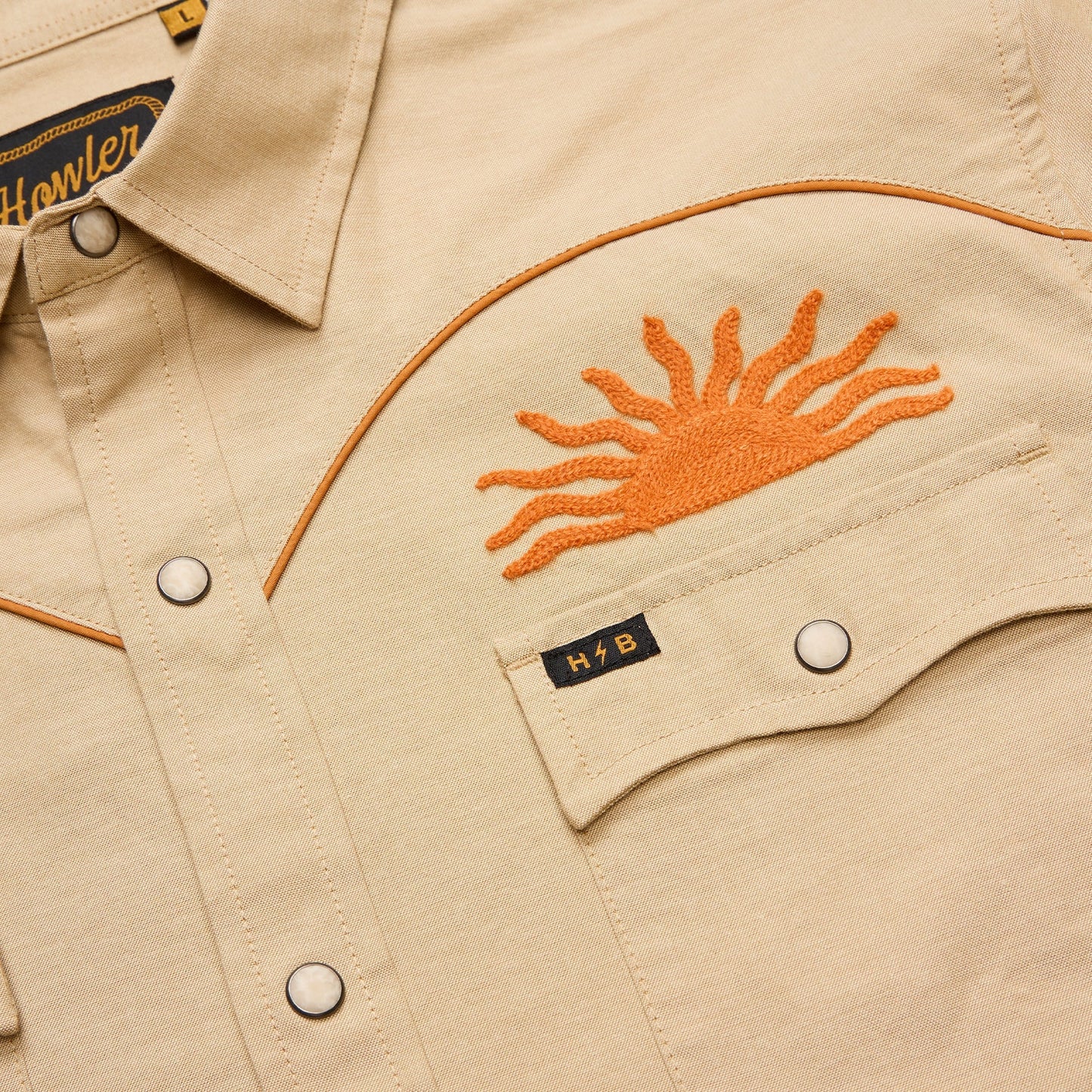 Howler Bros Crosscut Deluxe Longsleeve - El Sol : Gold