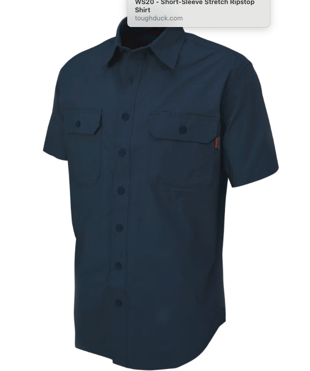 Tough Duck WS20 - SHORT-SLEEVE STRETCH RIPSTOP SHIRT