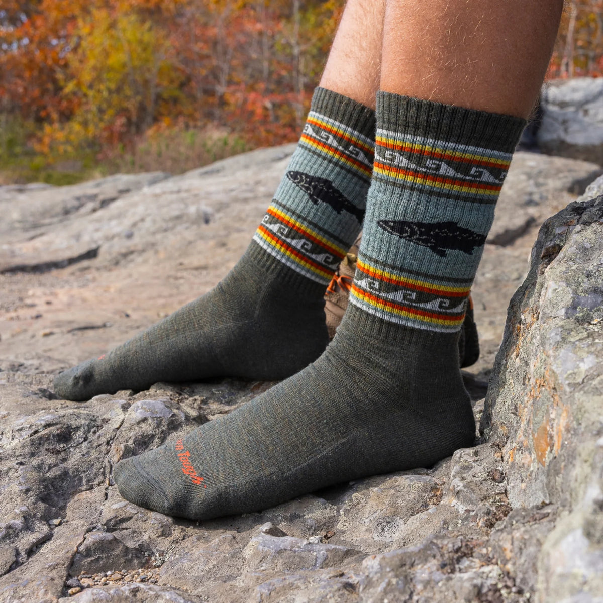 Darn Tough Men's Vangrizzle Boot Midweight Hiking Socks 1980