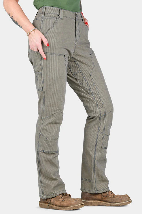 Dovetail Old School High Rise Hickory Stripe Denim
