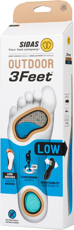 Sidas Hiking Insoles - 3feet Outdoor Low