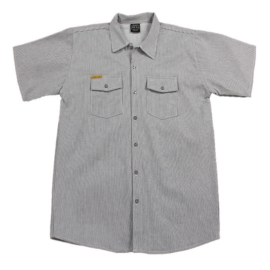 Prison Blues Short Sleeve Hickory Button