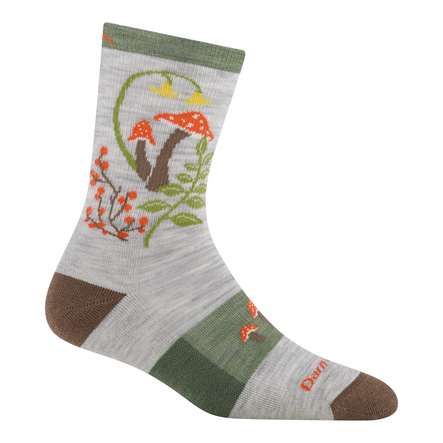 DARN TOUGH Women's Mellow Mushrooms Micro Crew Lightweight Hiking Socks #5026