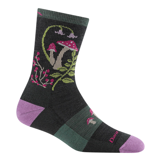 DARN TOUGH Women's Mellow Mushrooms Micro Crew Lightweight Hiking Socks #5026