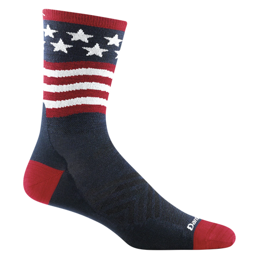 Darn Tough Men's Patriot Micro Crew Ultra-Lightweight Running Sock 4.7