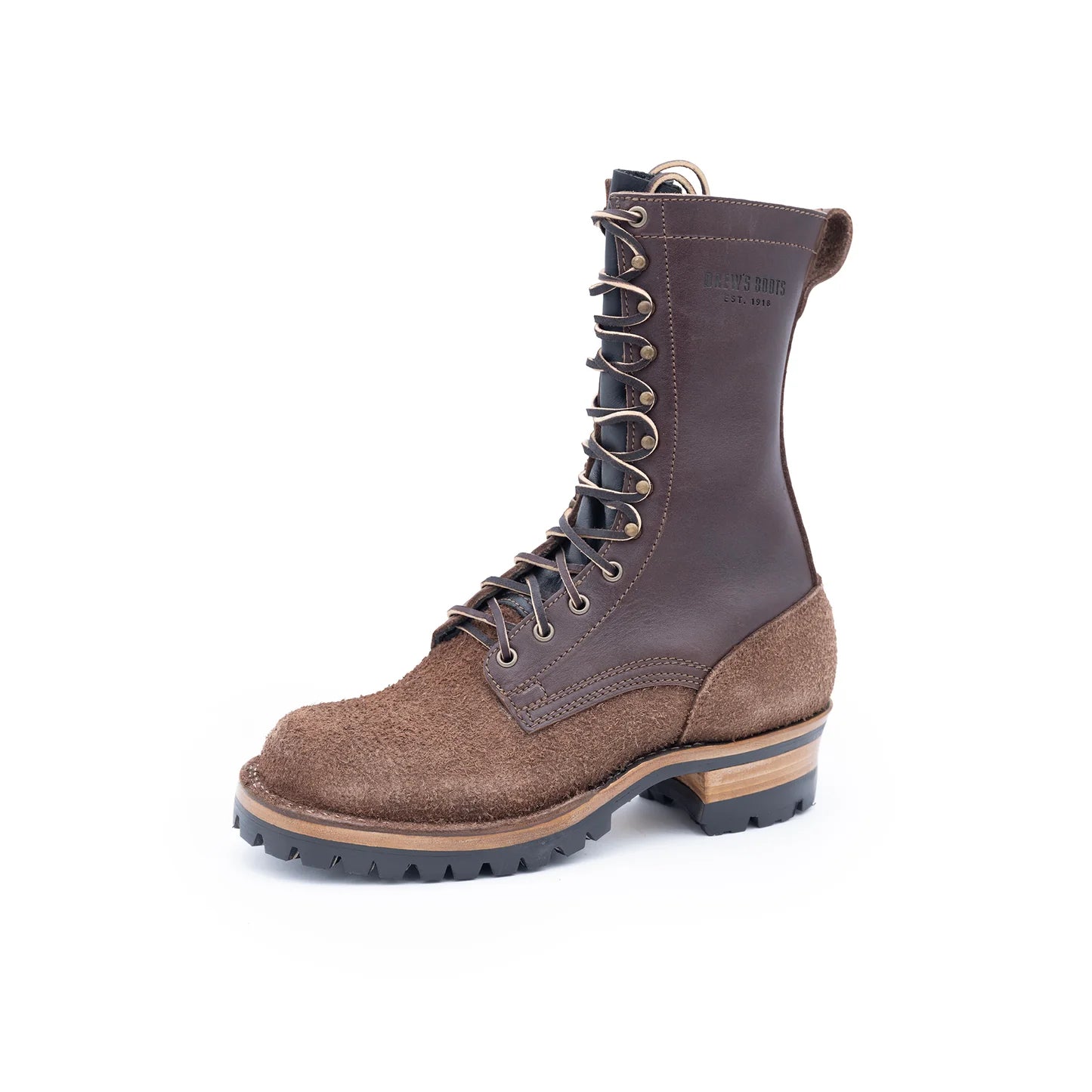 DREW'S 10-INCH LOGGER - BROWN ROUGH OUT