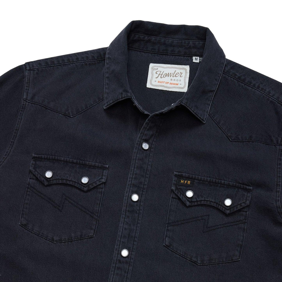 Howler Bros Dust Up Denim Snapshirt — additional view 7