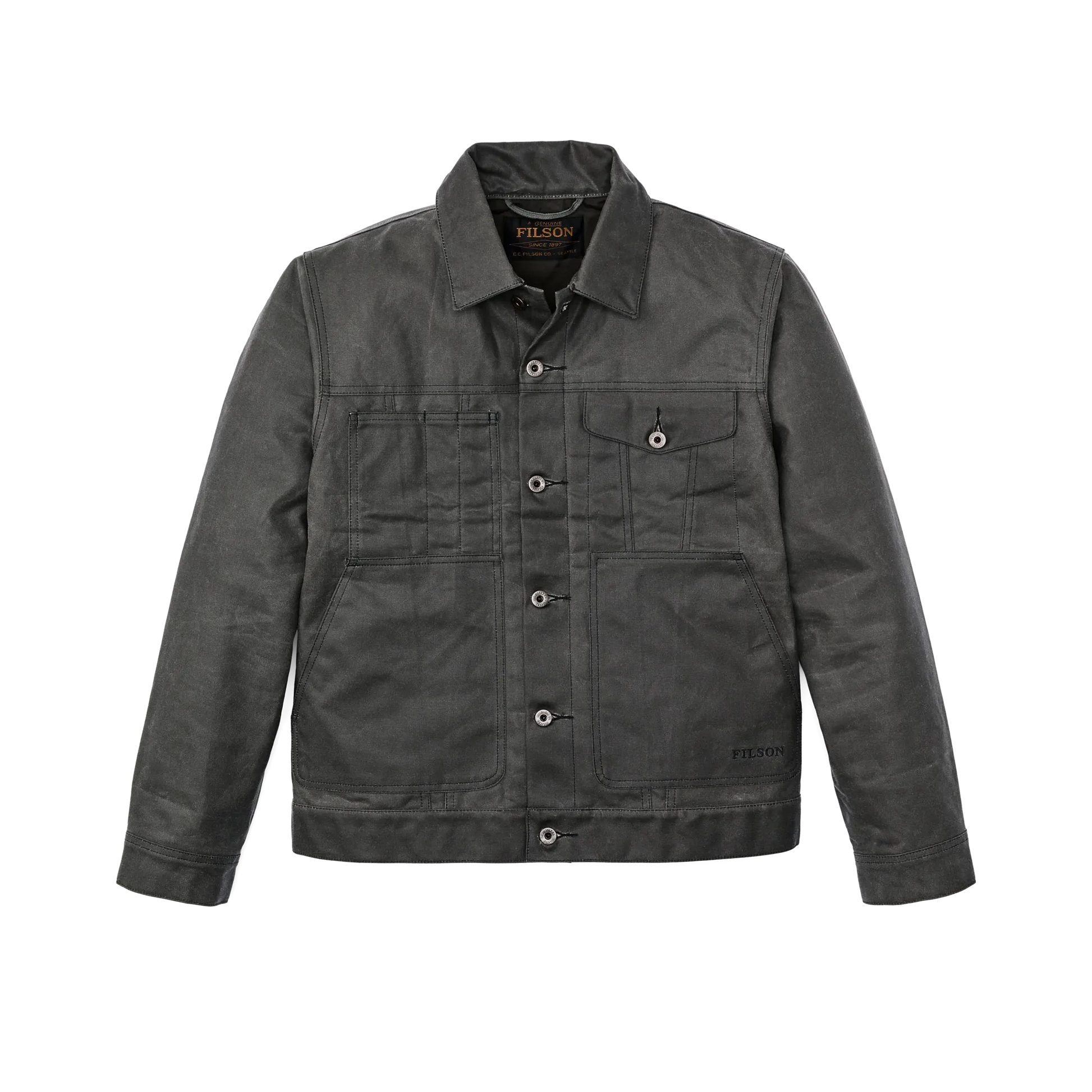 Filson TIN CLOTH SHORT LINED CRUISER JACKET