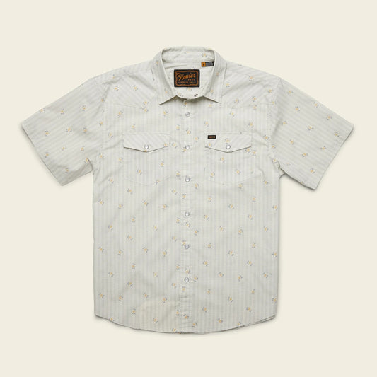 Howler Bros. H Bar B Snapshirt - Vintage Grid Floral Medium White