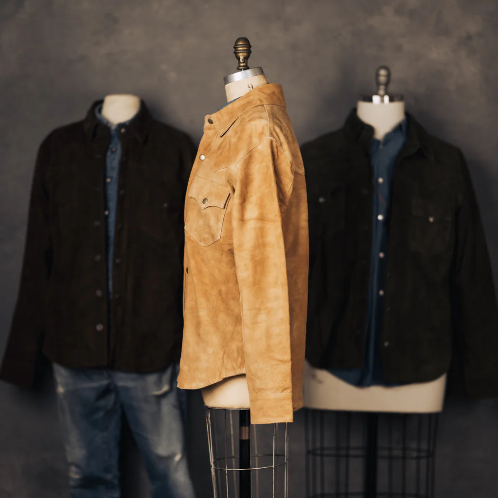 Big D  Speed Shop Leather Jac-Shirt