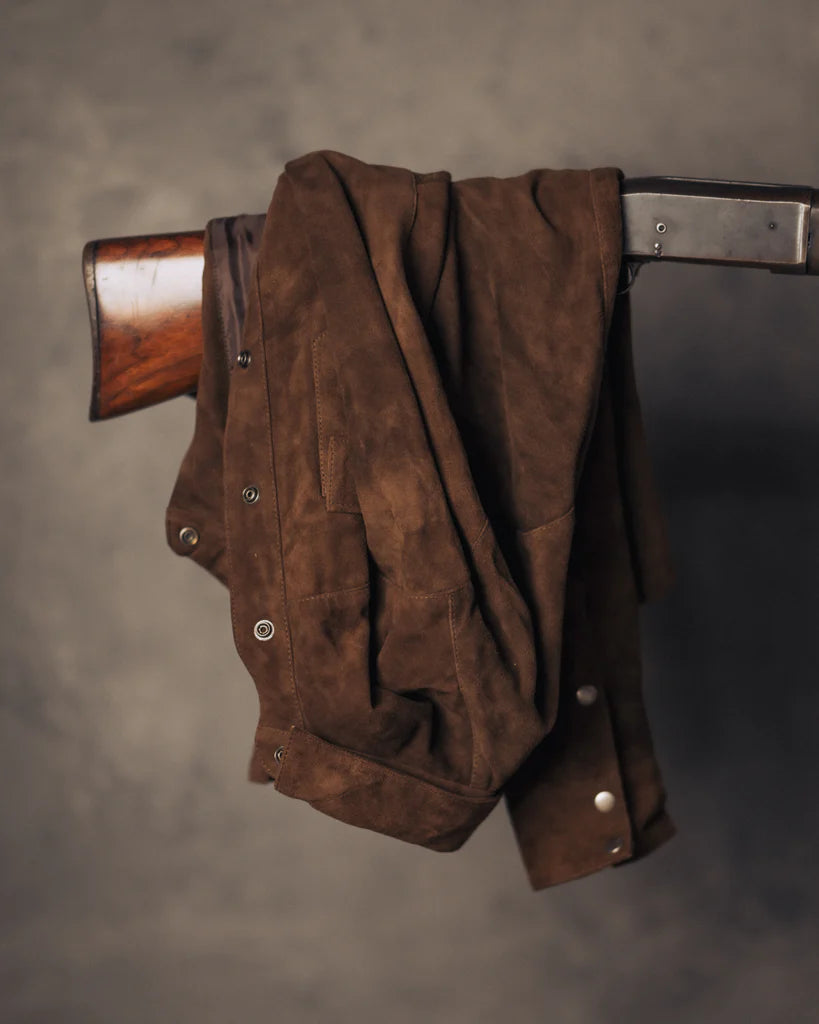 Big D  Speed Shop Leather Jac-Shirt