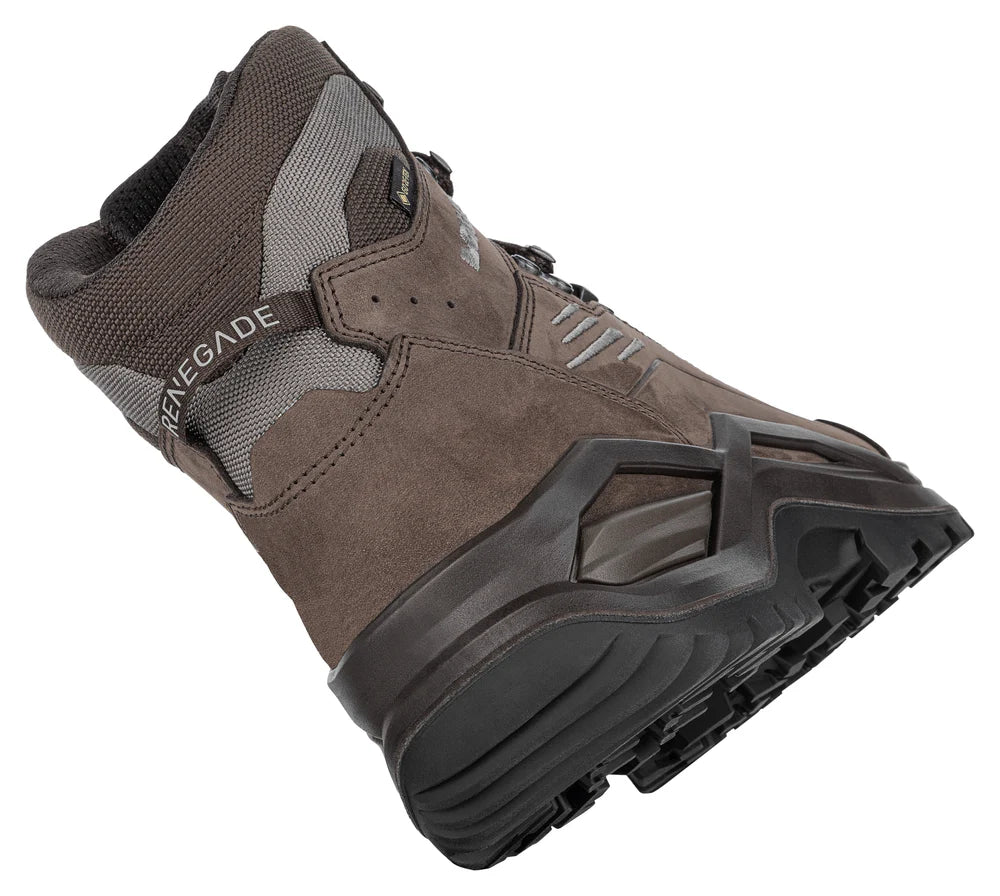 LOWA MEN'S RENEGADE GTX MID - ESPRESSO/SEAWEED