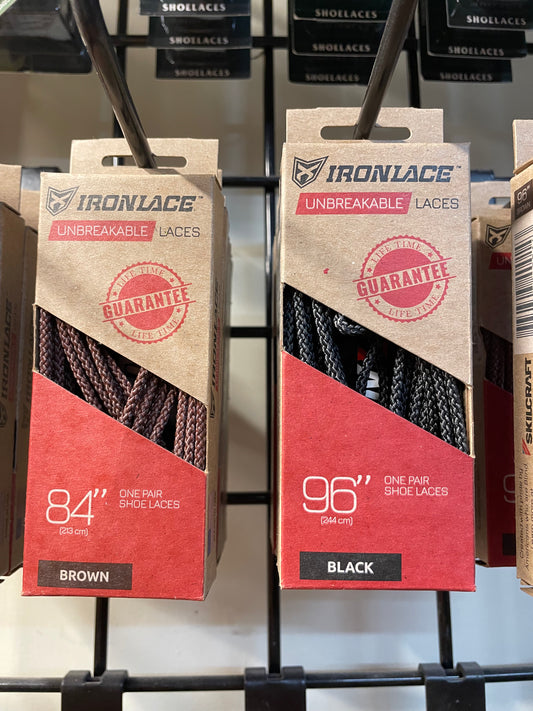 Ironlace Boot Laces Black & Brown