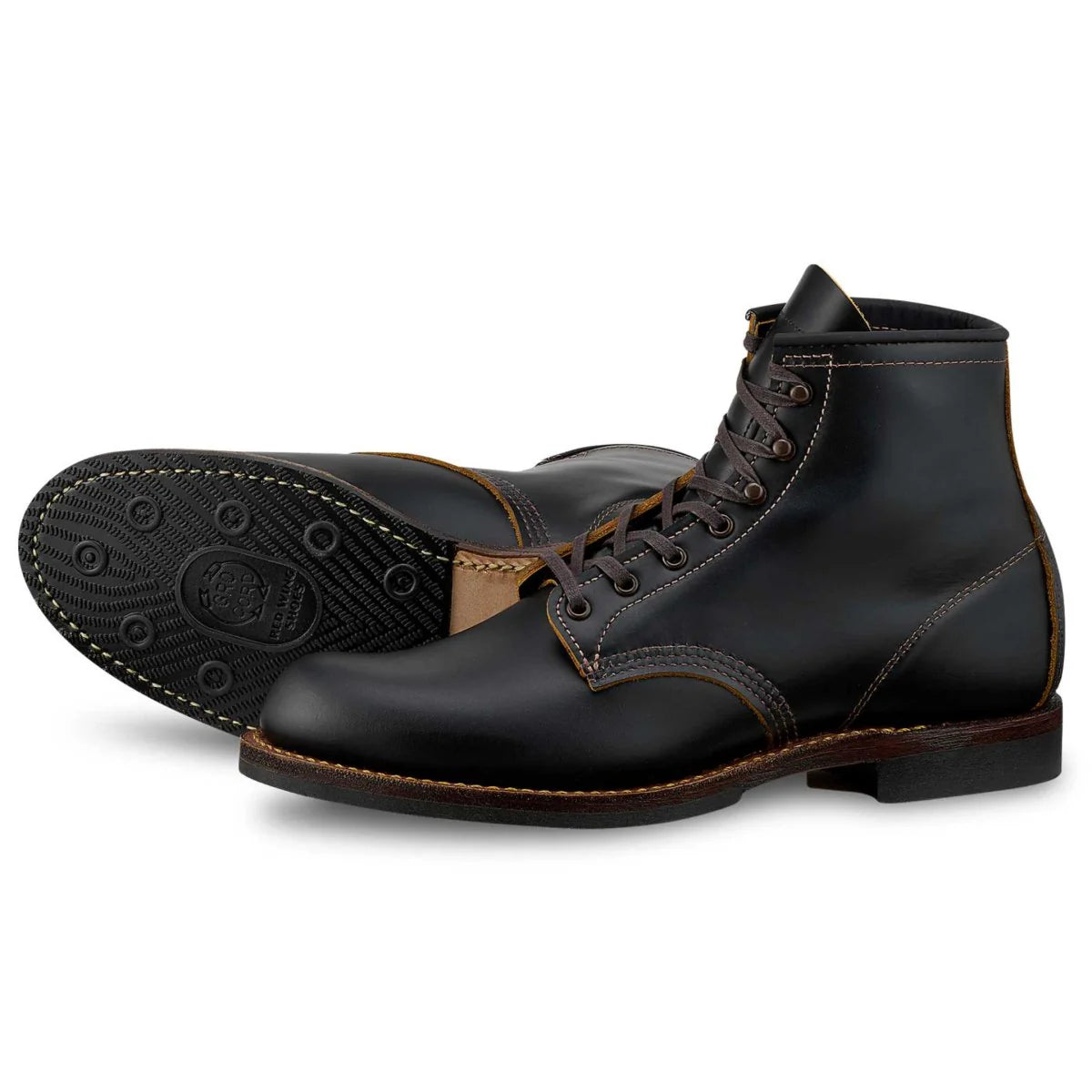 Red Wing Men's Beckman Flatbox 6" 9060 Black Klondike Leather