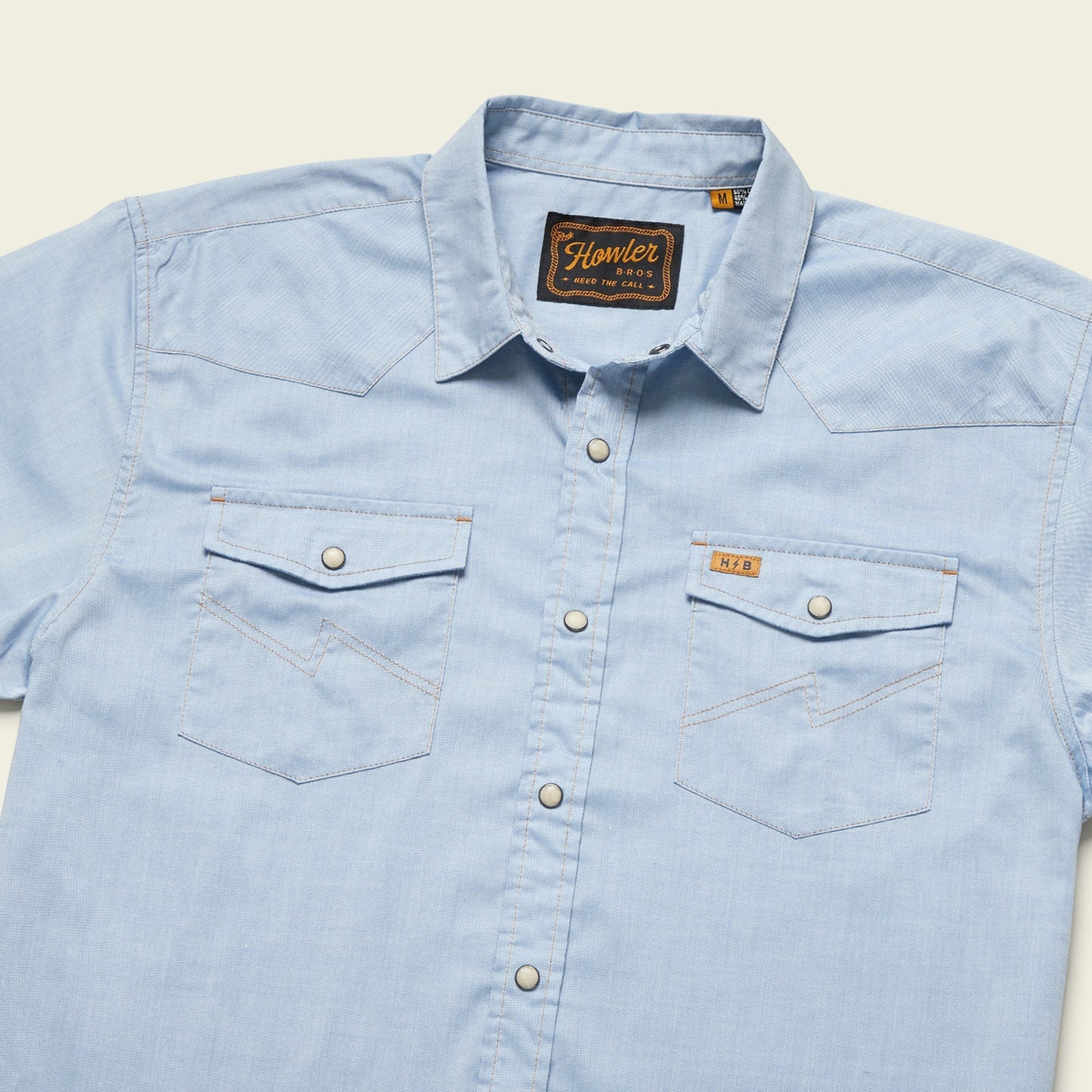 Howler Bros. H Bar B Snapshirt - Faded Blue Oxford