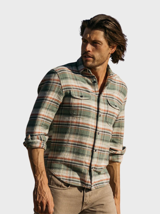 HIROSHI KATO The Brace Vintage Diamond Plaid - Emerald