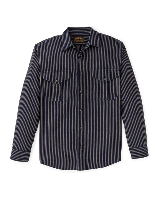 Filson LIGHTWEIGHT ALASKAN GUIDE  Indigo Ticking