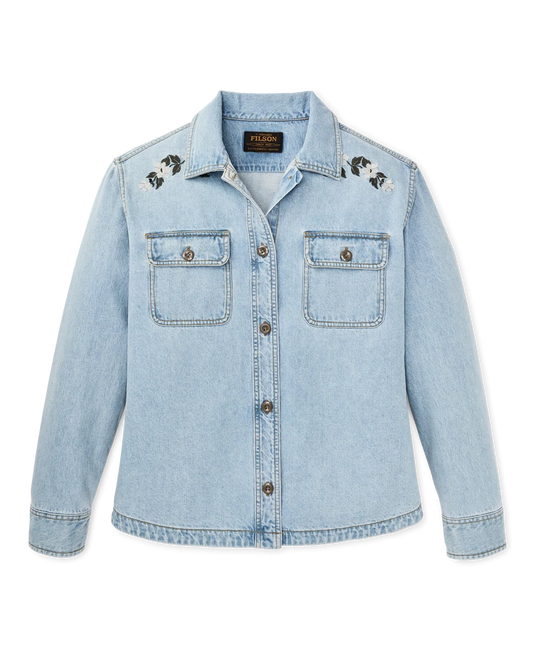 Filson Women's Embroidered Denim Shirt
